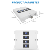 Popular GOBOOST 75dB High Gain Cell Phone Signal Booster for Rural Areas/Home&Office